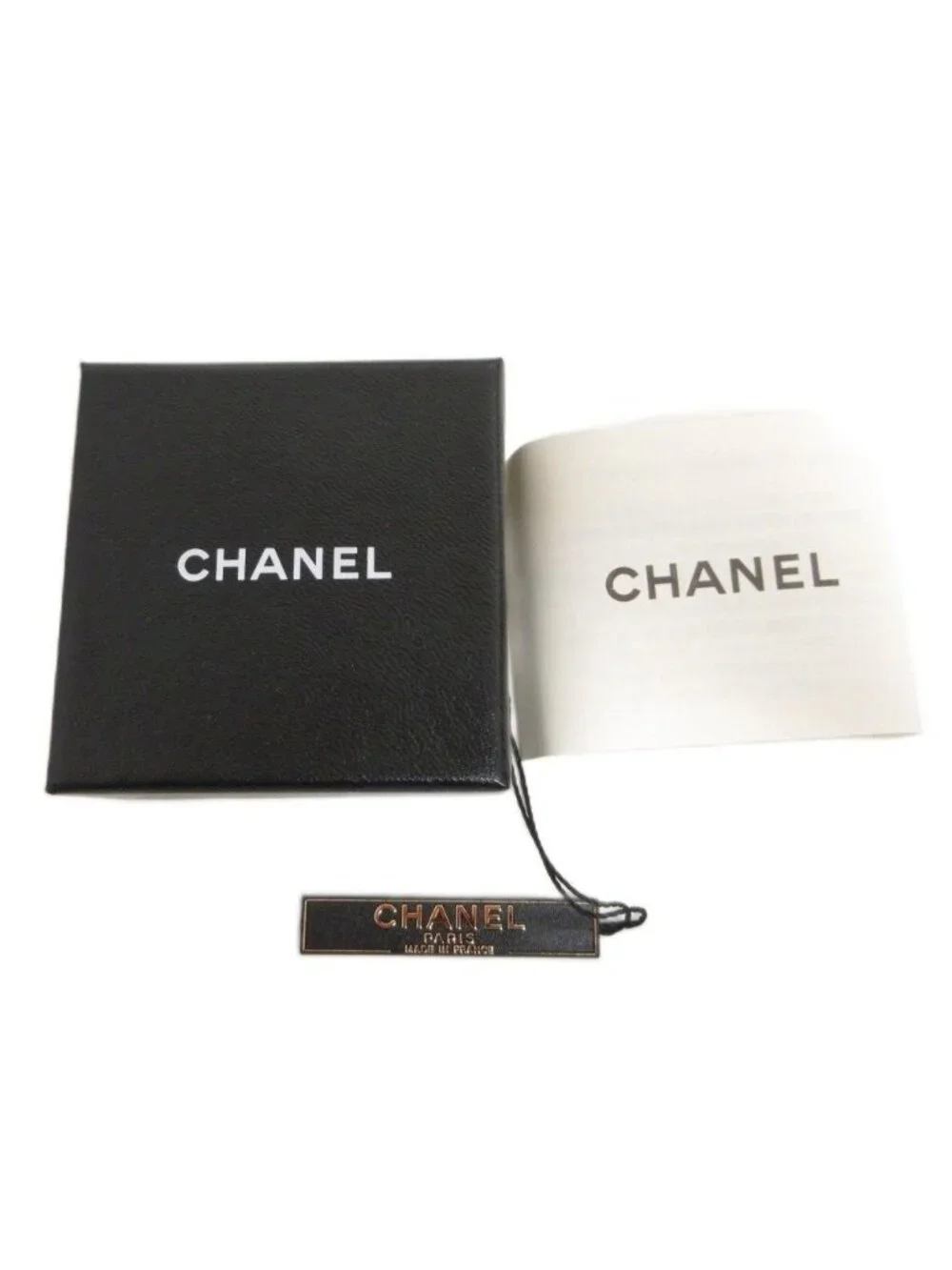Chanel Ring Wide CC Logo Light Stone 10P Gold Colored